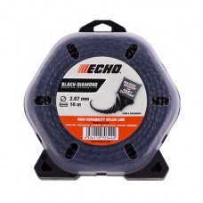 Корд триммерный ECHO Black Diamond Line 2,7 мм*10 м (витой квадрат)
