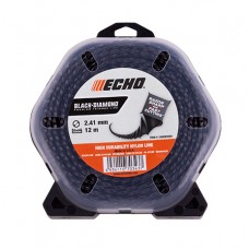 Корд триммерный ECHO Black Diamond Line 2,4 мм*12 м (витой квадрат)
