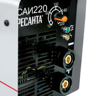 Удобная регулировка сварочного тока в требуемом диапазоне значений
